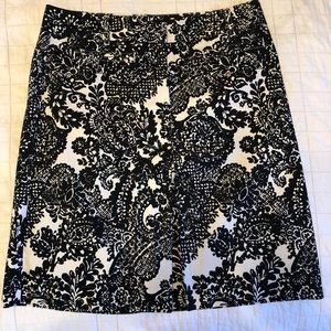Black and white skirt